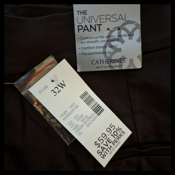Catherines Universal Pant 32W Chocolate Ganache - Picture 4 of 7